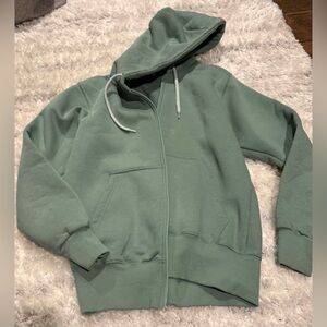 Green Zip-Up Hoodie (runs bigger more Mike a small/medium)